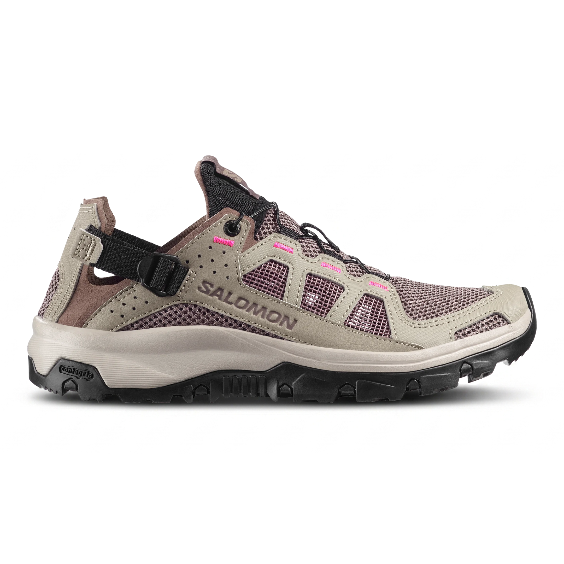 Salomon Women’s Techamphibian 5 Silver Sage/Iron/Knockout Pink