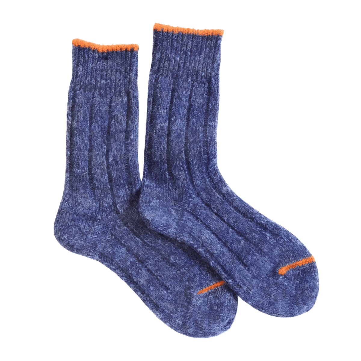 A Hope Hemp Men's Hemp-Wool Blend Sock Navy/Orange - 11044915 - Tip Top Shoes of New York