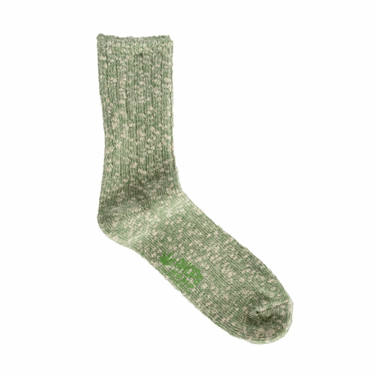 A Hope Hemp Men's Marbled Crew Sock Green - 11019498 - Tip Top Shoes of New York