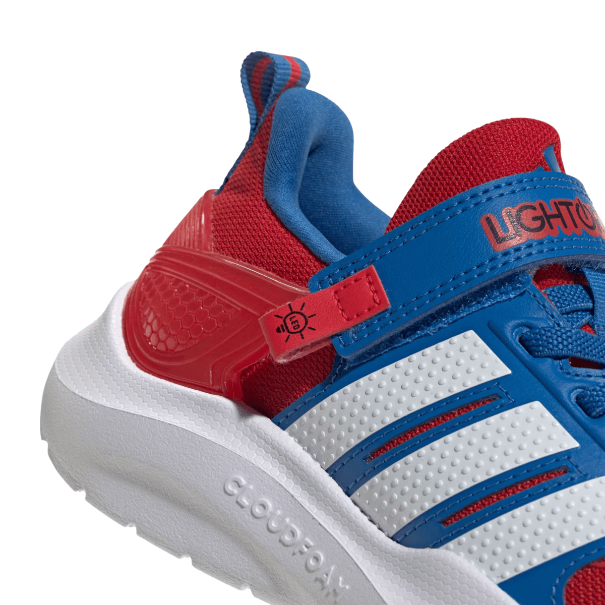 Adidas Boys Marvel Lightorama Better Scarlet/Cloud White/Bright Royal Spider Man - 1105383 - Tip Top Shoes of New York