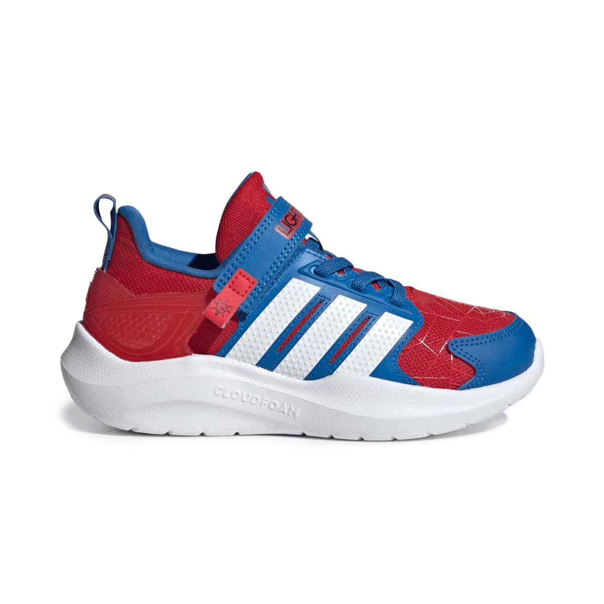 Adidas Boys Marvel Lightorama Better Scarlet/Cloud White/Bright Royal Spider Man - 1105383 - Tip Top Shoes of New York