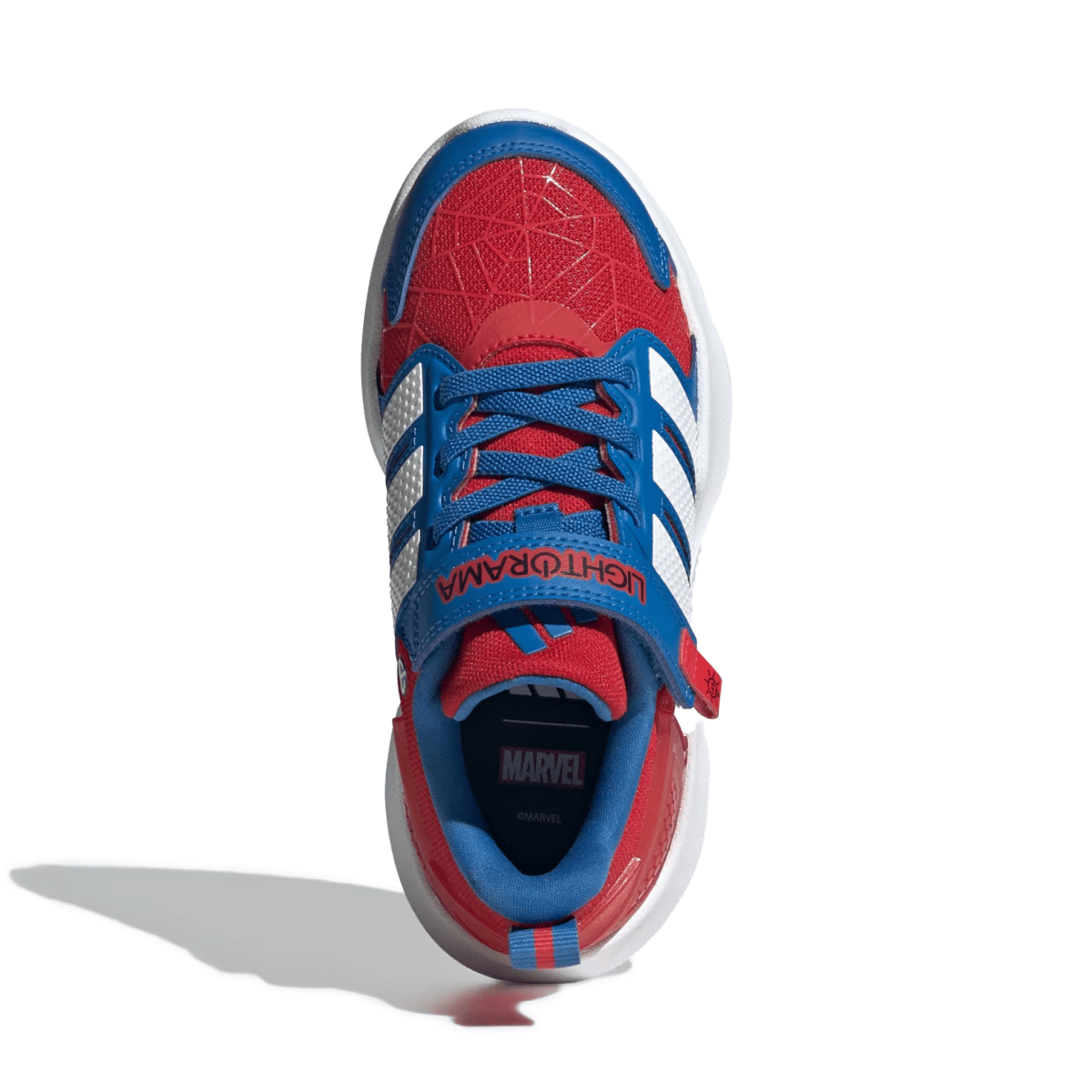Adidas Boys Marvel Lightorama Better Scarlet/Cloud White/Bright Royal Spider Man - 1105383 - Tip Top Shoes of New York