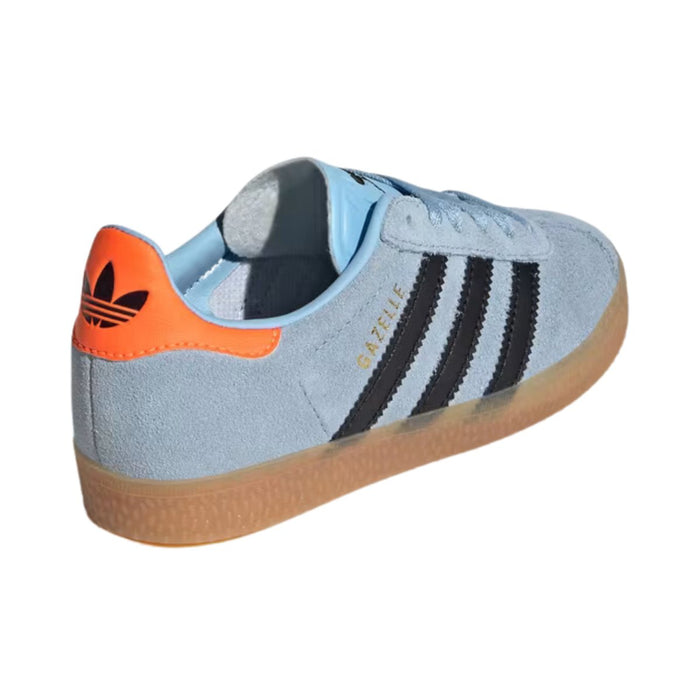 Adidas Girl's (Preschool) Gazelle Clear Sky/Core Black/Solar Orange - 1084835 - Tip Top Shoes of New York