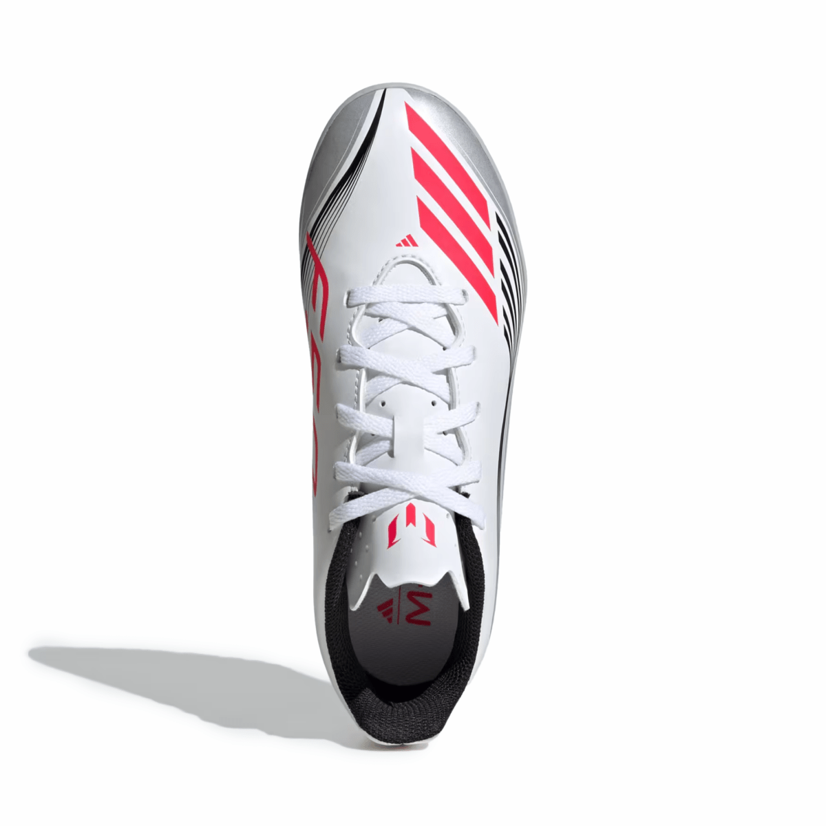 Adidas Kids' F50 Messi Club Turf Cloud White/Lucid Red/Silver Metallic - 1099192 - Tip Top Shoes of New York