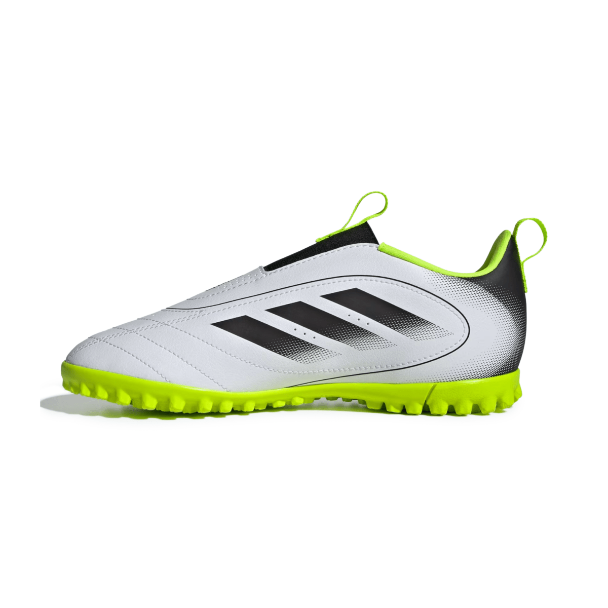 Adidas Kids Goletto IX Laceless Turf Cloud White/Core Black/Lucid Lemon - 1108514 - Tip Top Shoes of New York