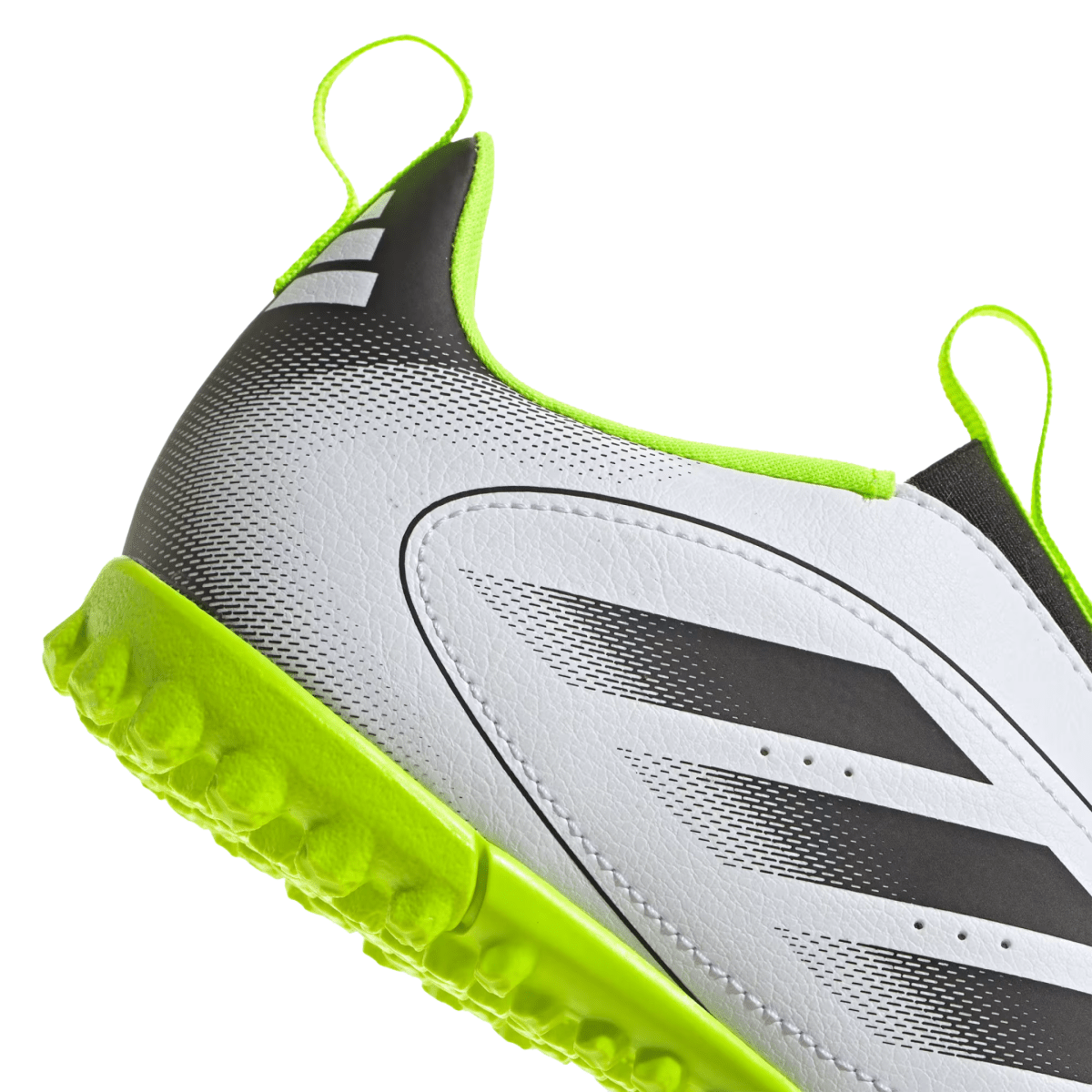 Adidas Kids Goletto IX Laceless Turf Cloud White/Core Black/Lucid Lemon - 1108514 - Tip Top Shoes of New York
