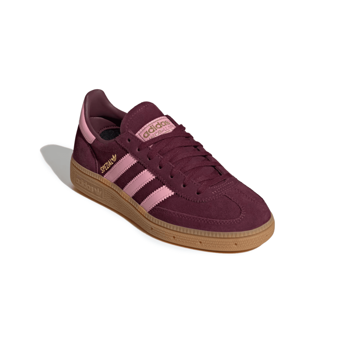 Adidas Kids (Grade School) Handball Spezial Maroon/Bliss Pink/Gum - 1102599 - Tip Top Shoes of New York