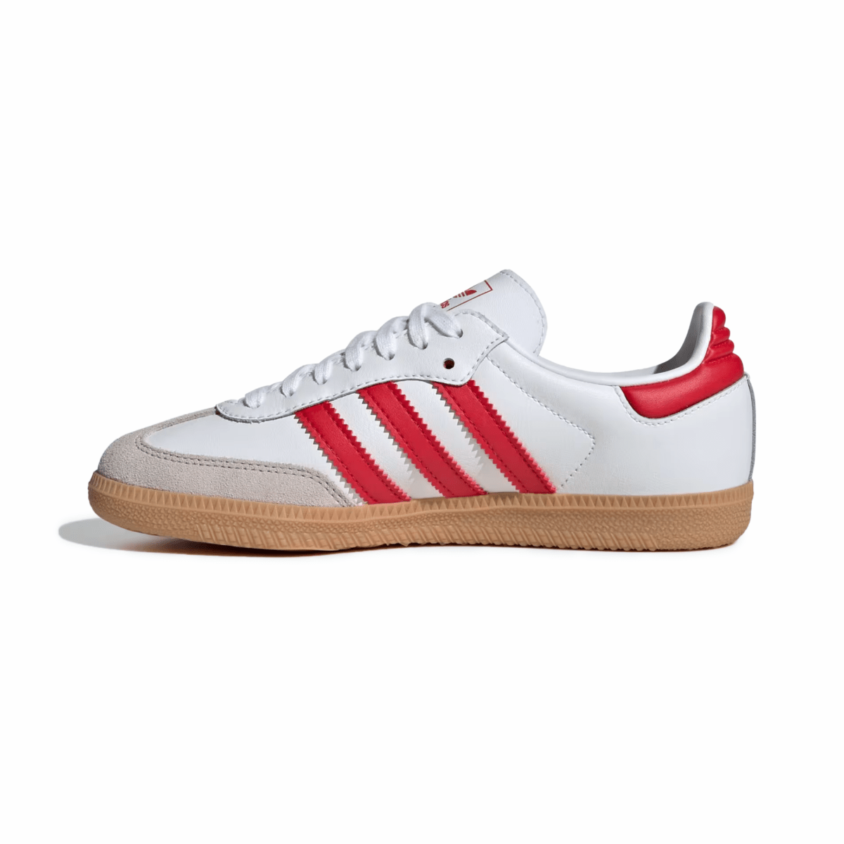 Adidas Kids' (Grade School) Samba OG Cloud White/Better Scarlet/Gum - 1096846 - Tip Top Shoes of New York