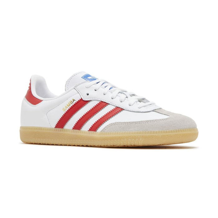 Adidas Kid's (Grade School) Samba OG Cloud White/Collegiate Red/Gum - 1088347 - Tip Top Shoes of New York