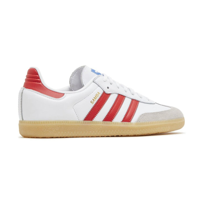 Adidas Kid's (Grade School) Samba OG Cloud White/Collegiate Red/Gum - 1088347 - Tip Top Shoes of New York