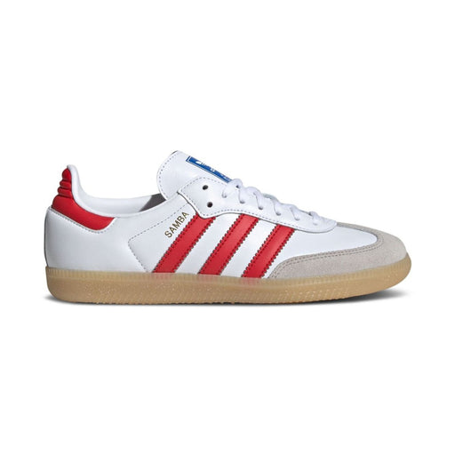 Adidas Kid's (Grade School) Samba OG Cloud White/Collegiate Red/Gum - 1088347 - Tip Top Shoes of New York