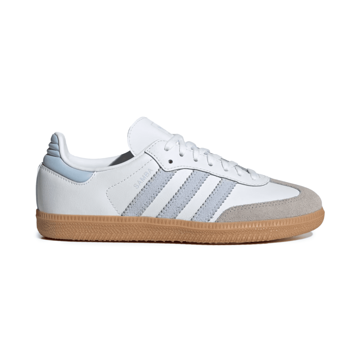 Adidas Kids (Grade School) Samba OG Cloud White/Crystal Sky/Gum - 1102568 - Tip Top Shoes of New York