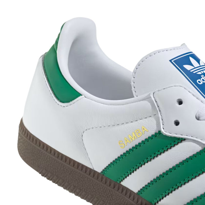 Adidas Kid's (Grade School) Samba OG Cloud White/Green/Supplier Color - 1085159 - Tip Top Shoes of New York