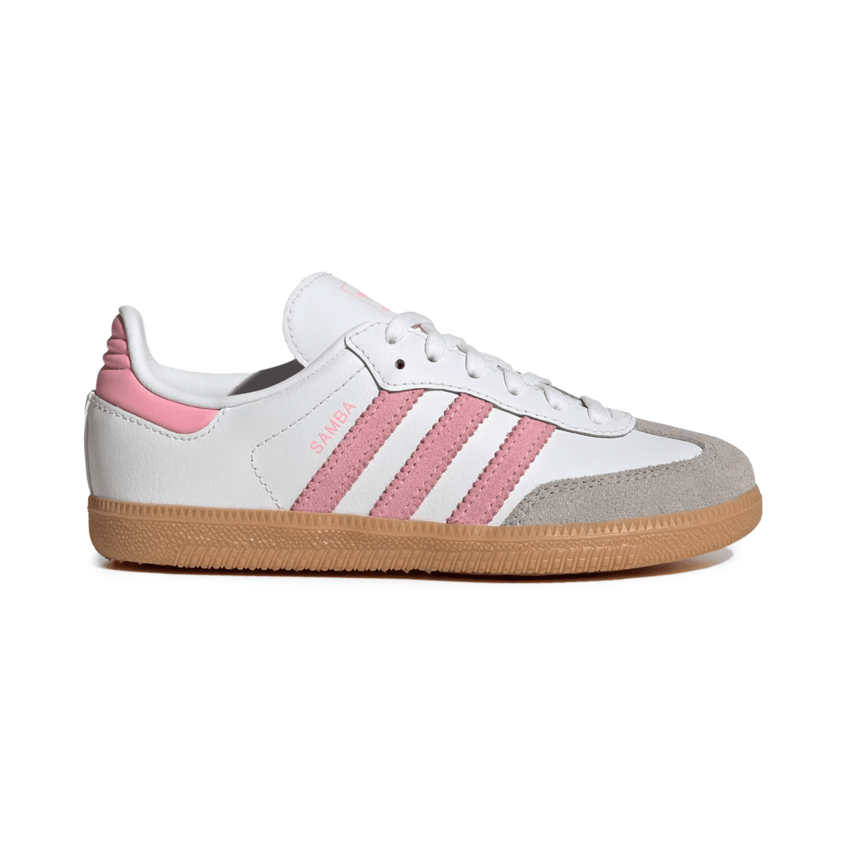 Adidas Kids (Grade School) Samba OG Cloud White/Light Pink/Gum - 1102551 - Tip Top Shoes of New York