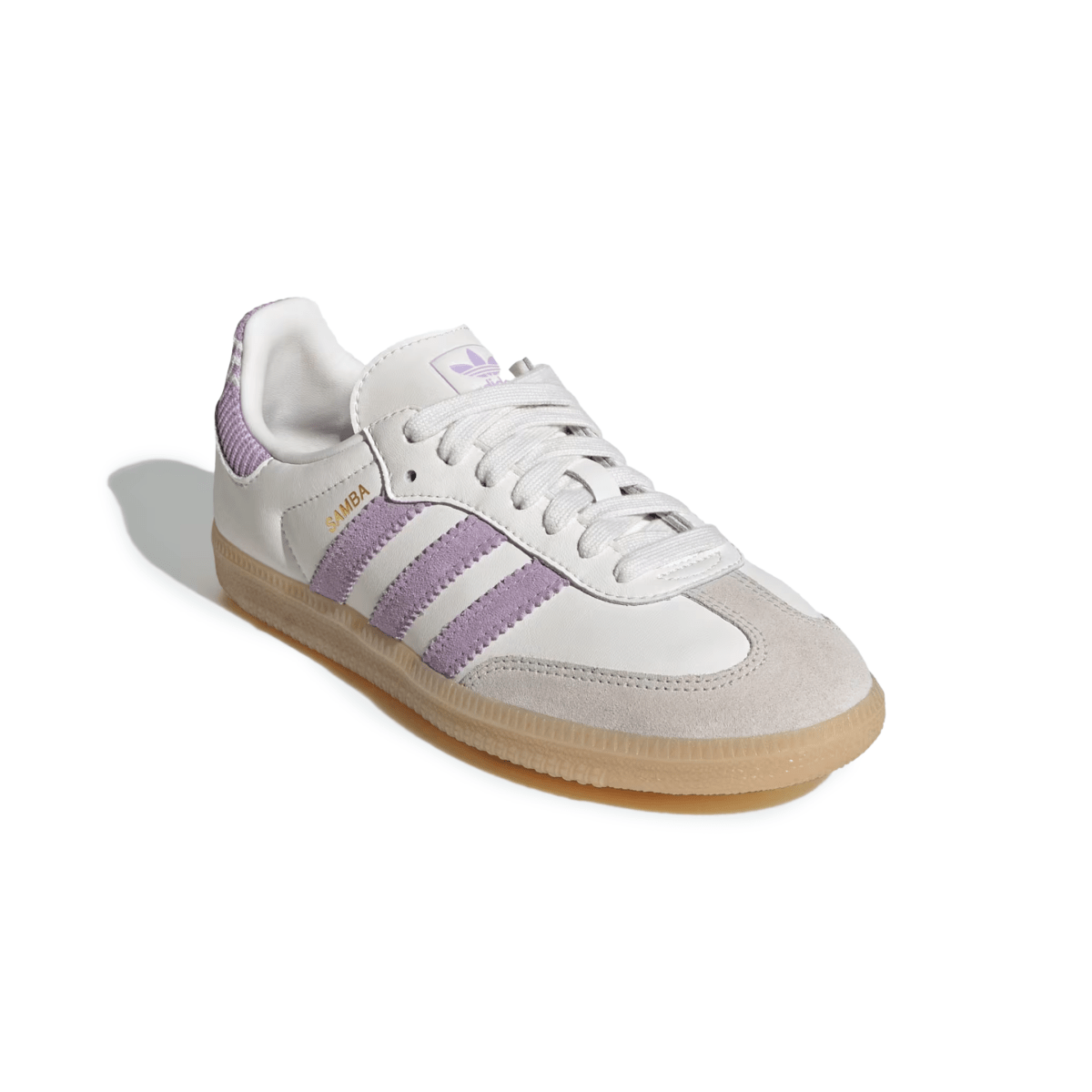 Adidas Kids (Grade School) Samba OG Cloud White/Powder Plum/Gum - 1105587 - Tip Top Shoes of New York