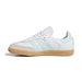 Adidas Kid's (Grade School) Samba OG Cloud White/Semi Flash Aqua/Gum - 1090375 - Tip Top Shoes of New York