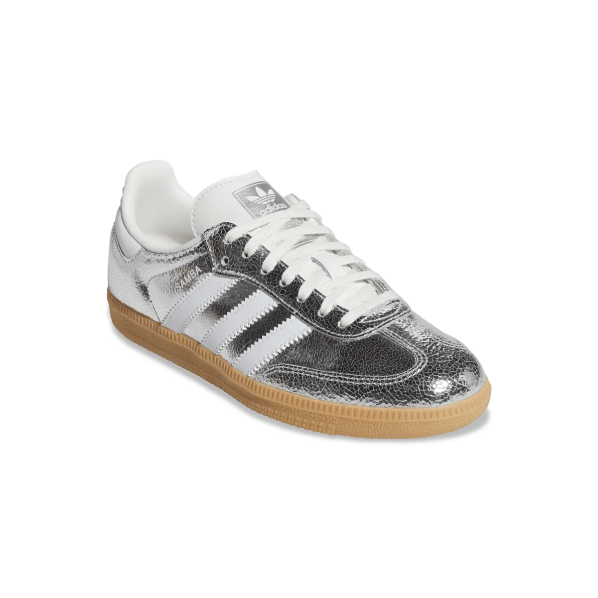 Adidas Kids' (Grade School) Samba OG Crinkle Silver Metallic - 1099049 - Tip Top Shoes of New York
