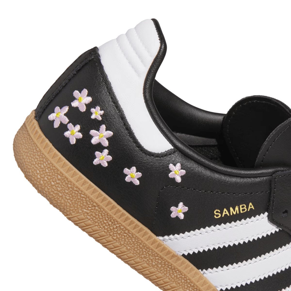 Adidas Kids (Grade School) Samba OG Flowers Core Black/Cloud White/Gum - 1108336 - Tip Top Shoes of New York