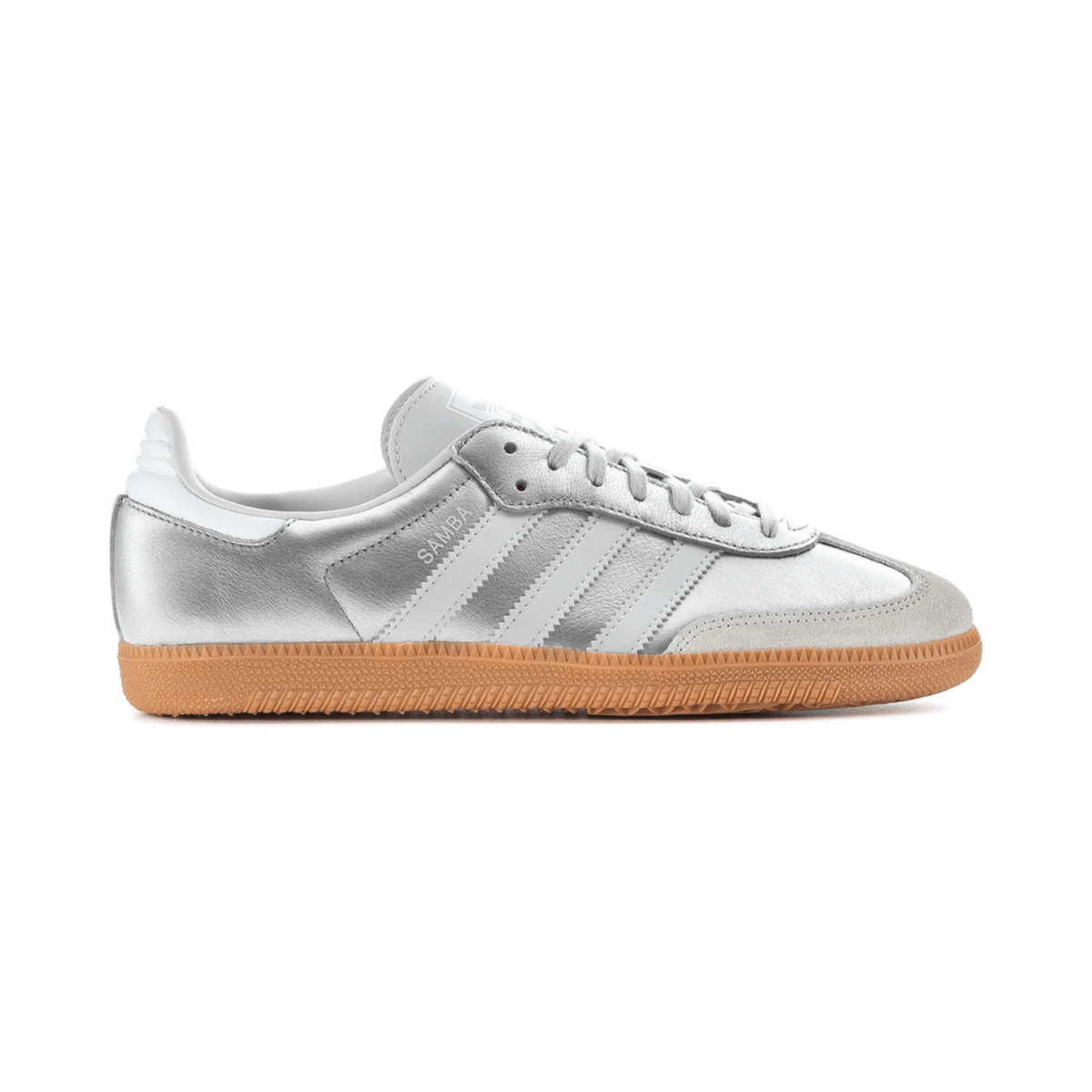 Adidas Kids (Grade School) Samba OG Silver Metallic/White/Gum - 1108421 - Tip Top Shoes of New York