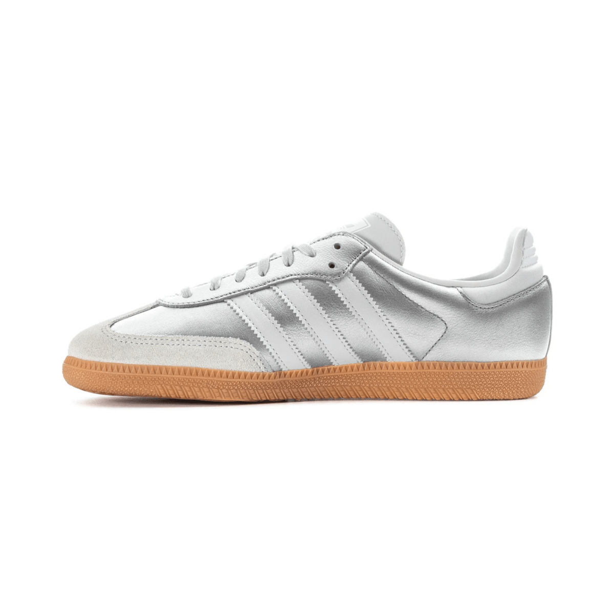 Adidas Kids (Grade School) Samba OG Silver Metallic/White/Gum - 1108421 - Tip Top Shoes of New York