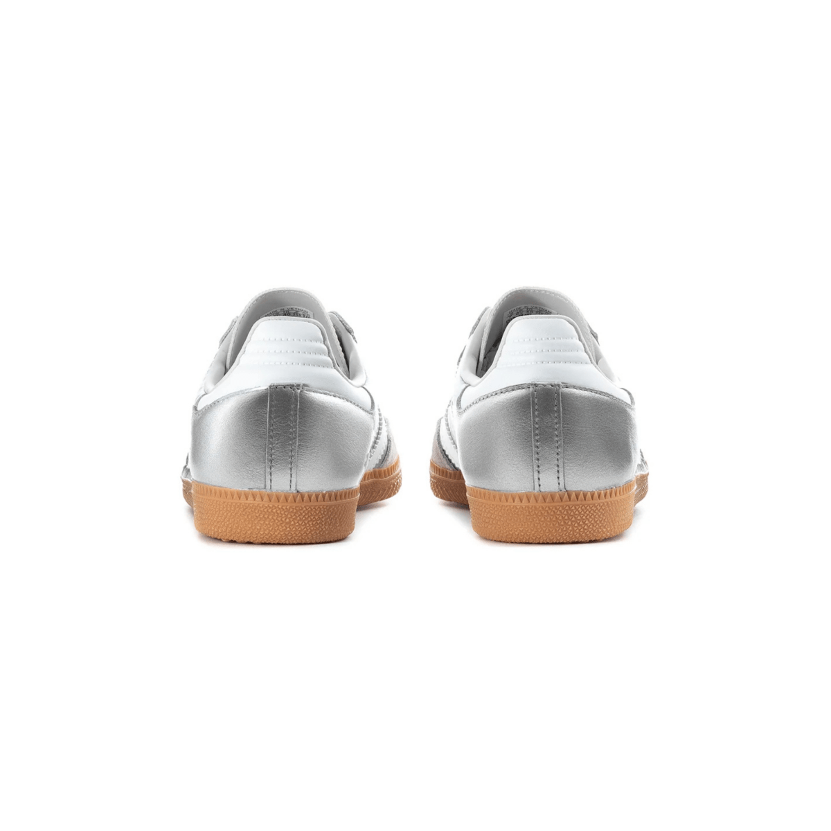 Adidas Kids (Grade School) Samba OG Silver Metallic/White/Gum - 1108421 - Tip Top Shoes of New York