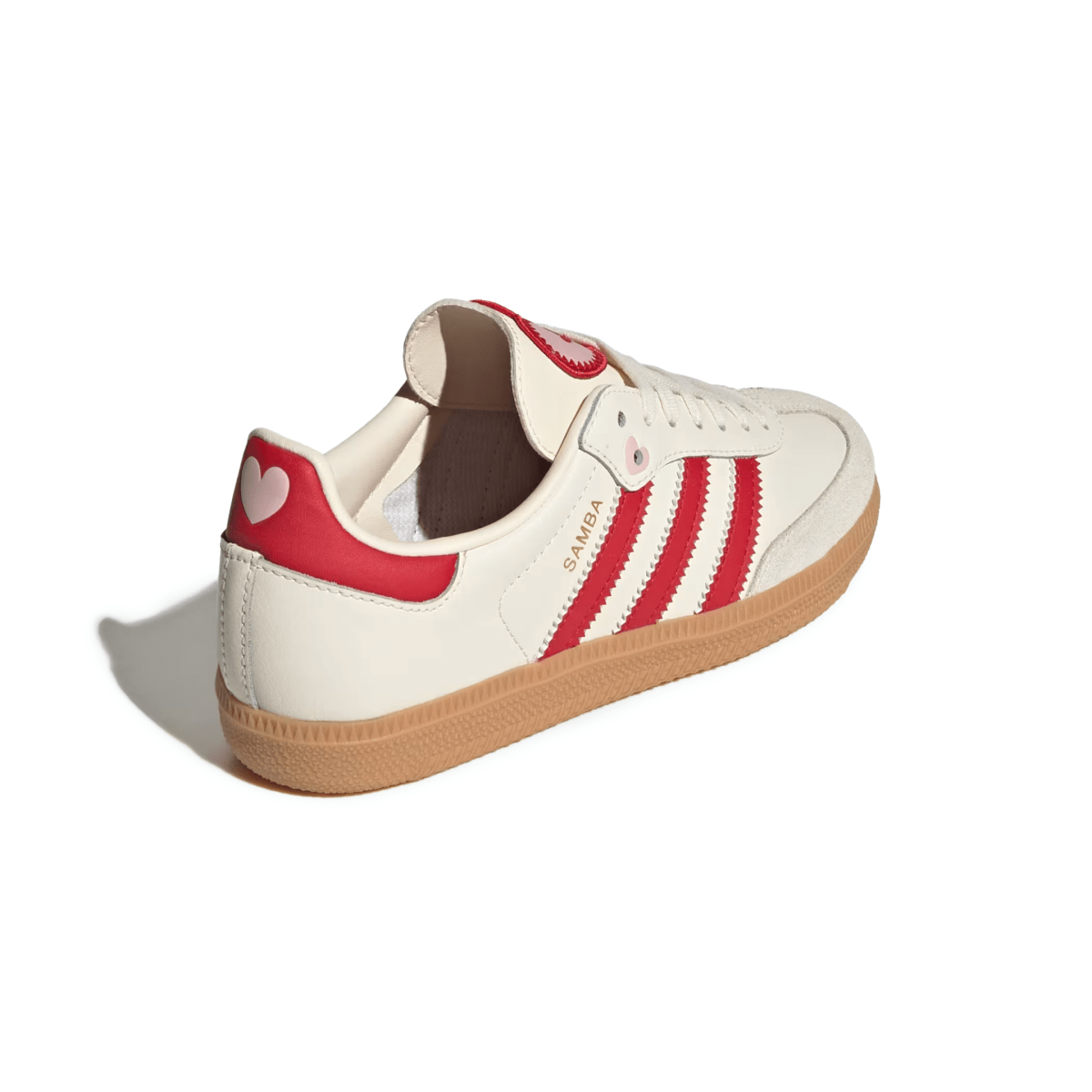 Adidas Kids (Grade School) Samba OG "Valentines Day" Cream White/Better Scarlet/Gum - 1102521 - Tip Top Shoes of New York