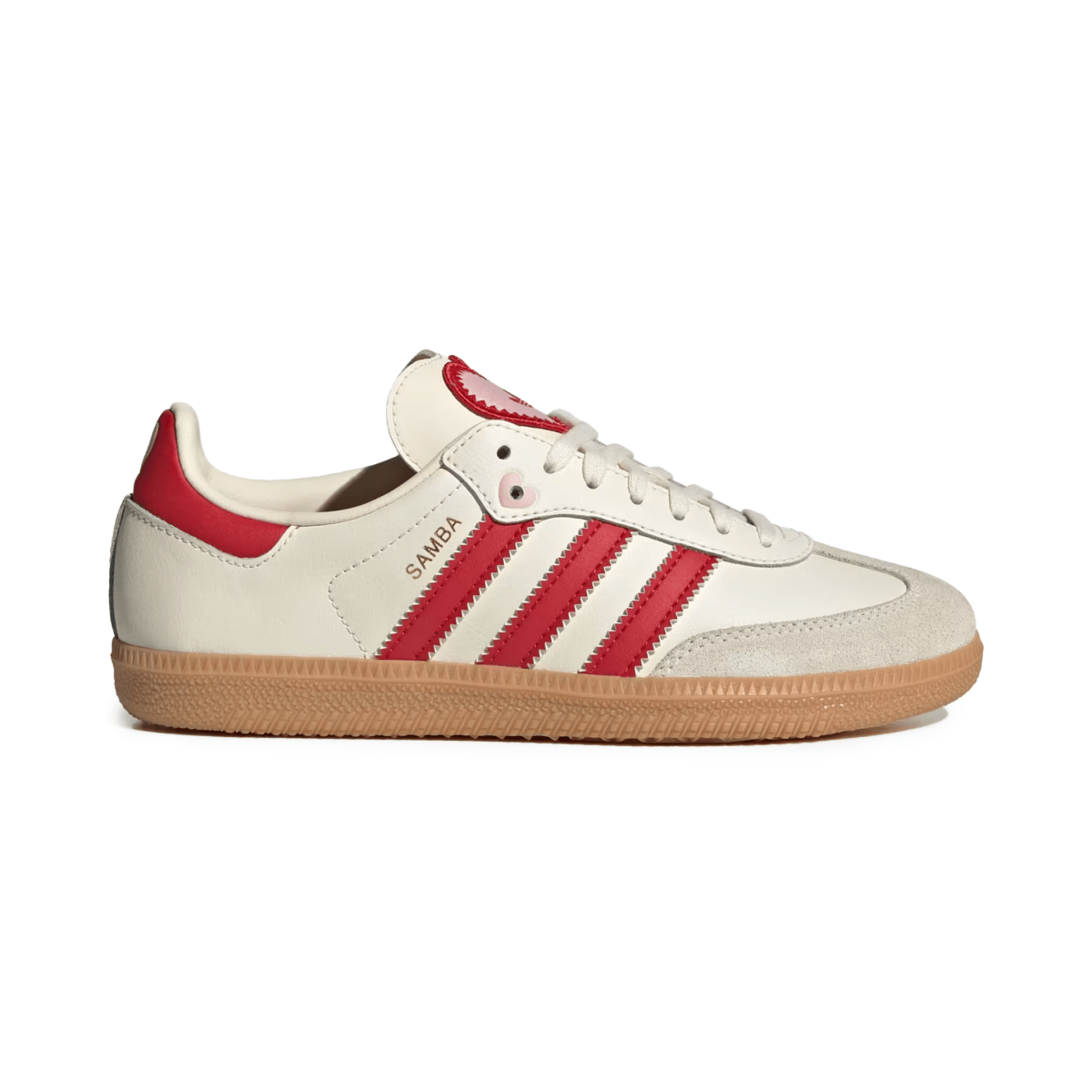 Adidas Kids (Grade School) Samba OG "Valentines Day" Cream White/Better Scarlet/Gum - 1102521 - Tip Top Shoes of New York