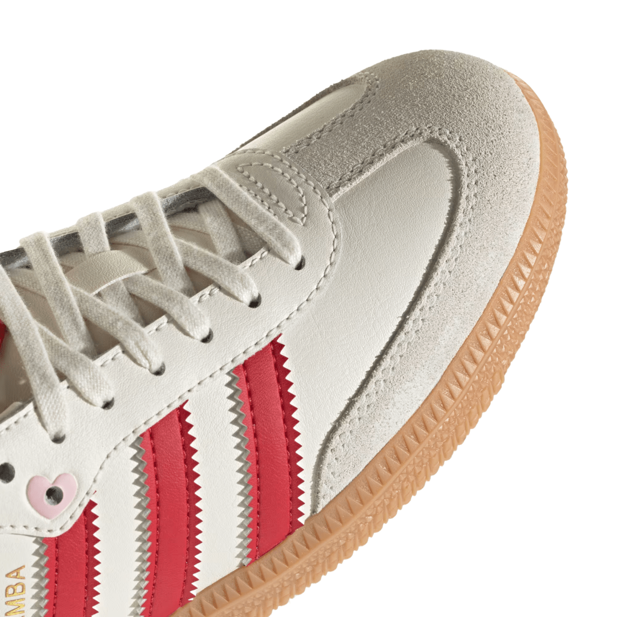 Adidas Kids (Grade School) Samba OG "Valentines Day" Cream White/Better Scarlet/Gum - 1102521 - Tip Top Shoes of New York