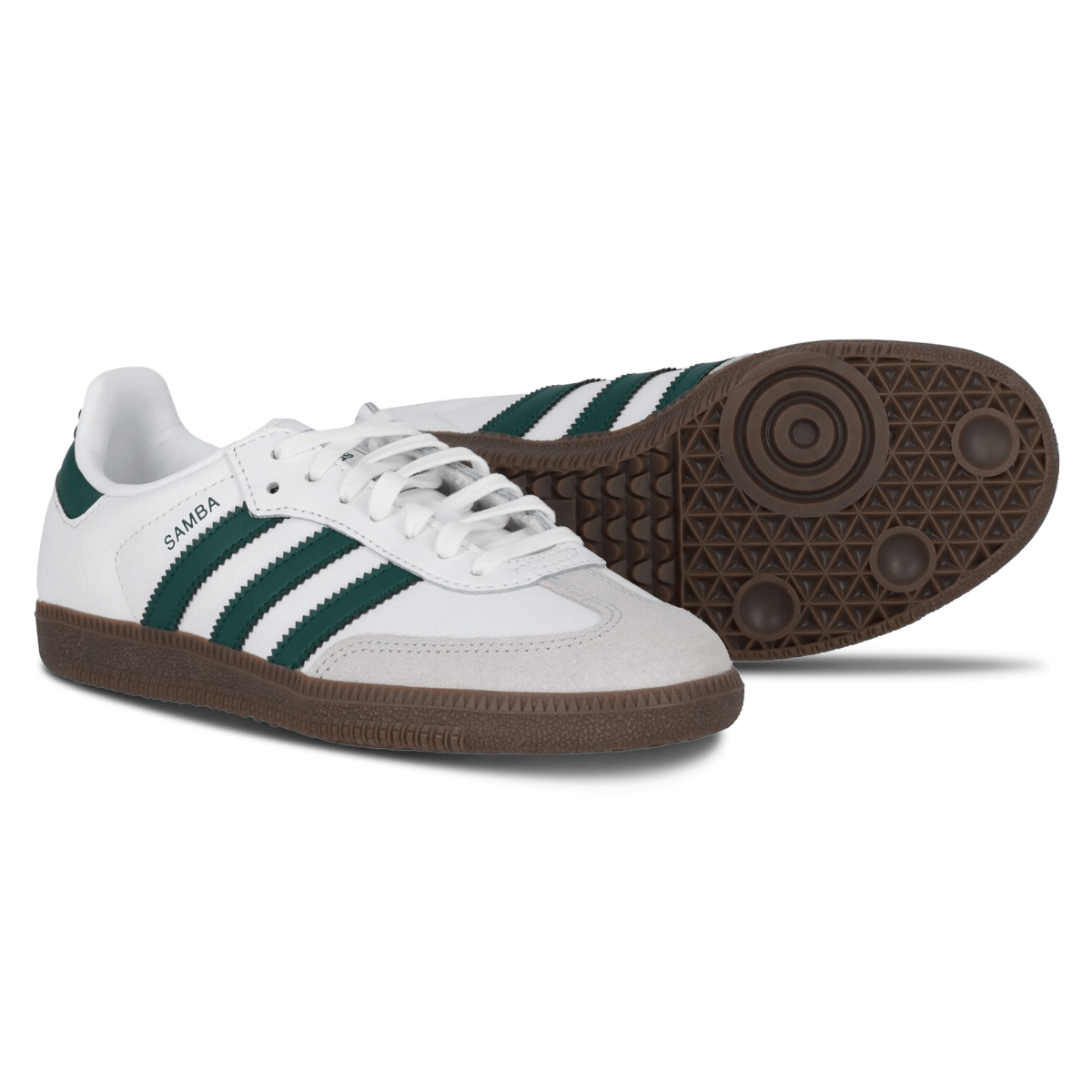 Adidas Kids' (Grade School) Samba OG White/Green - 1099092 - Tip Top Shoes of New York