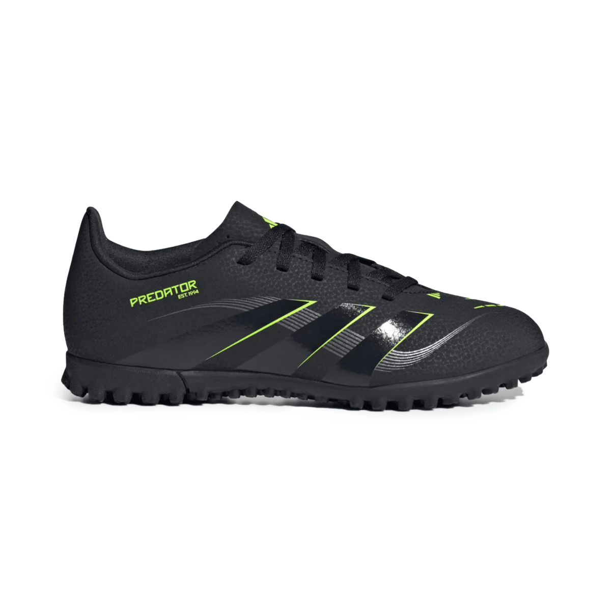 Adidas Kids Predator Club Turf Core Black/Carbon/Lucid Lemon - 1099208 - Tip Top Shoes of New York