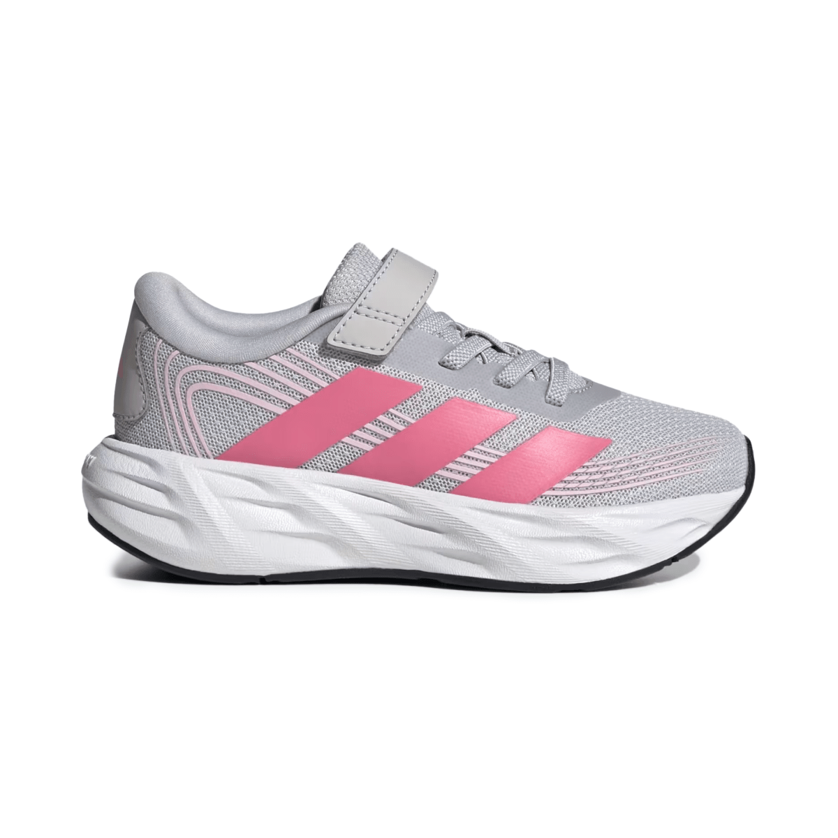 Adidas Kids (Preschool) Galaxy 8 EL C Light Solid Grey/Pink Fusion/Clear Pink - 1111189 - Tip Top Shoes of New York