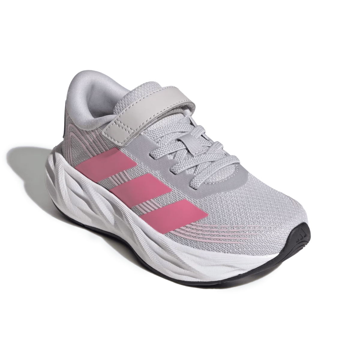 Adidas Kids (Preschool) Galaxy 8 EL C Light Solid Grey/Pink Fusion/Clear Pink - 1111189 - Tip Top Shoes of New York