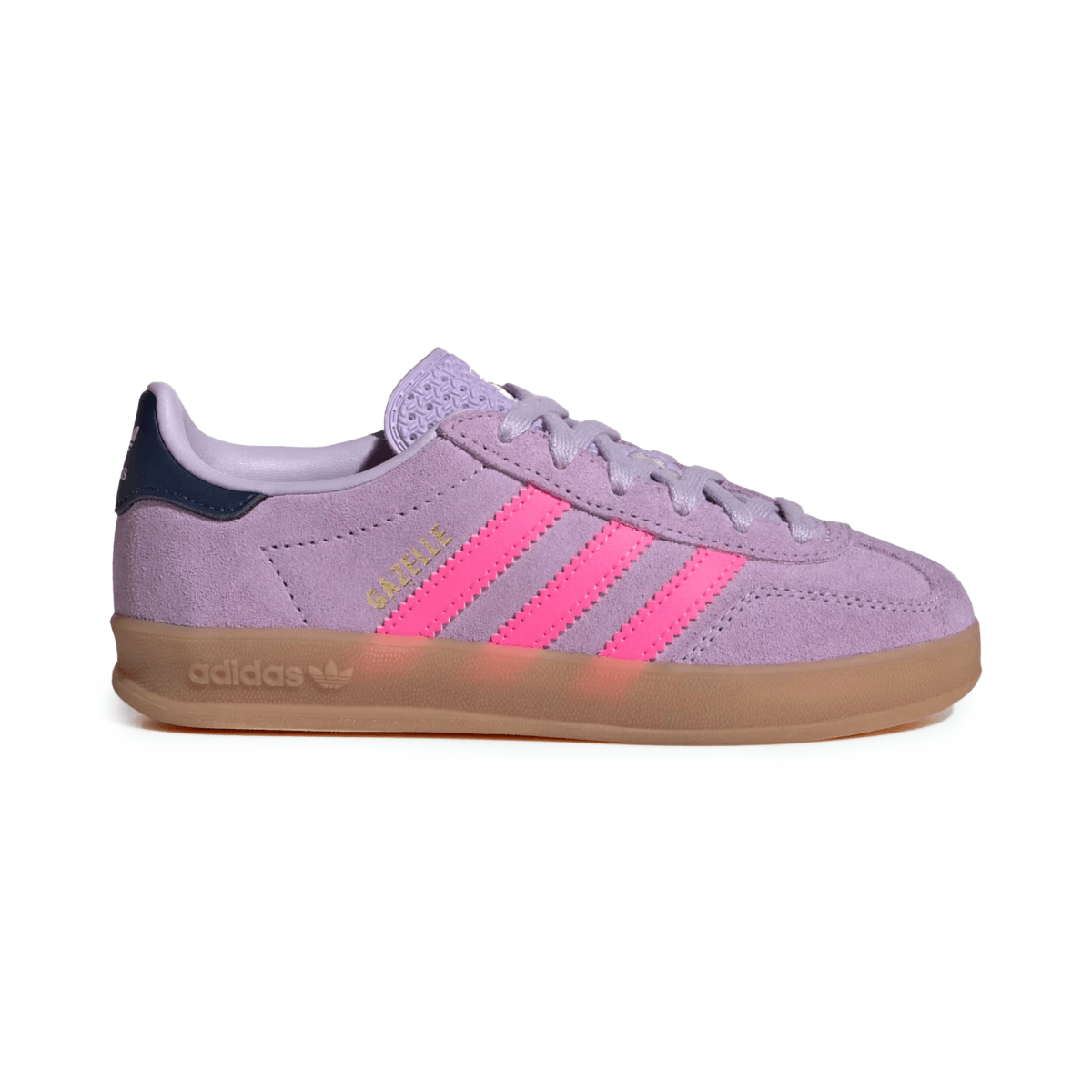 Adidas Kids (Preschool) Gazelle Indoor Powder Plum/Lucid Pink/Gum - 1105506 - Tip Top Shoes of New York