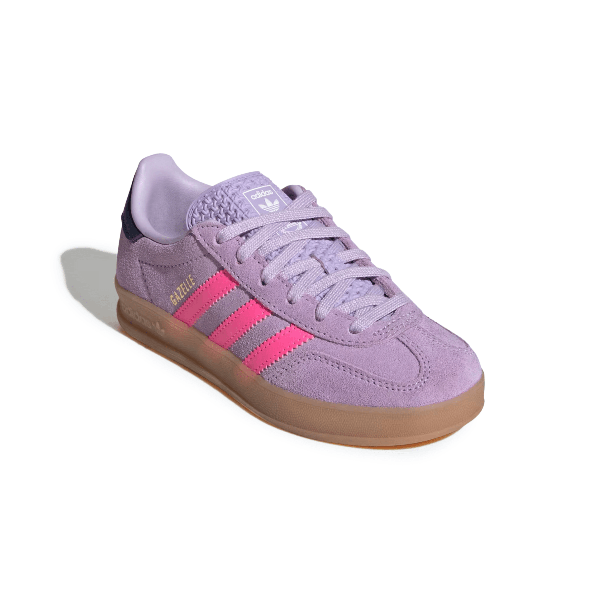 Adidas Kids (Preschool) Gazelle Indoor Powder Plum/Lucid Pink/Gum - 1105506 - Tip Top Shoes of New York