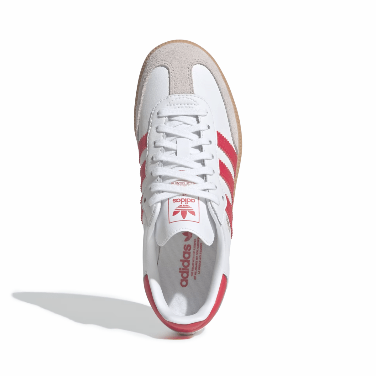 Adidas Kids' (Preschool) Samba OG Cloud White/Better Scarlet/Gum - 1096860 - Tip Top Shoes of New York