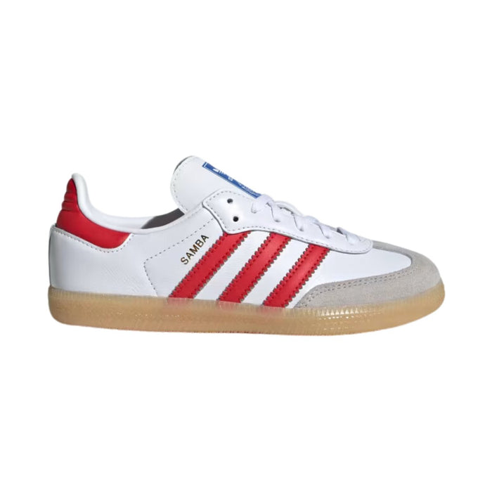 Adidas Kid's (Preschool) Samba OG Cloud White/Collegiate Red/Gum - 1084887 - Tip Top Shoes of New York