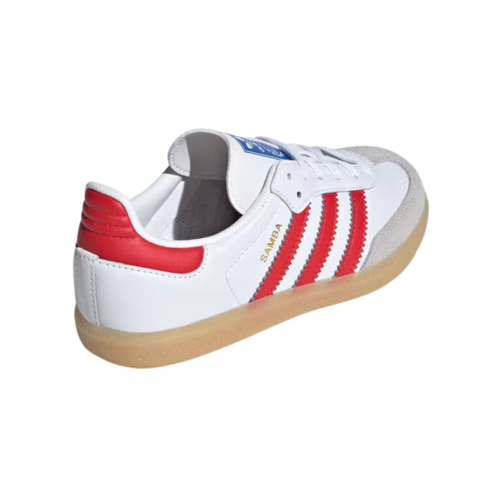 Adidas Kid's (Preschool) Samba OG Cloud White/Collegiate Red/Gum - 1084887 - Tip Top Shoes of New York