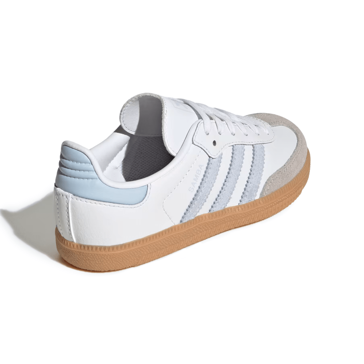 Adidas Kids (Preschool) Samba OG Cloud White/Crystal Sky/Gum - 1102584 - Tip Top Shoes of New York
