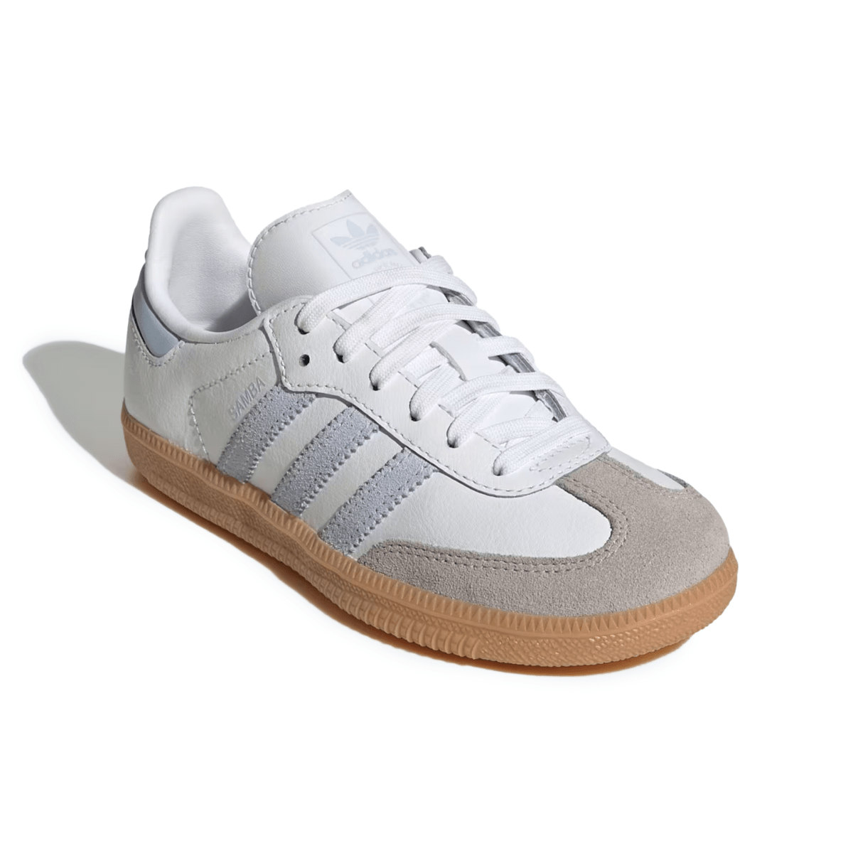 Adidas Kids (Preschool) Samba OG Cloud White/Crystal Sky/Gum - 1102584 - Tip Top Shoes of New York
