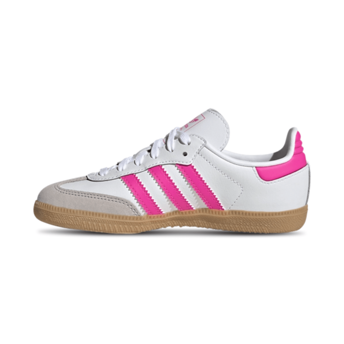 Adidas Kids (Preschool) Samba OG Cloud White/Lucid Pink/Gum Tip Top Shoes of New York Adidas Kids (Preschool) Samba OG Cloud White/Lucid Pink/Gum Tip Top Shoes of New York