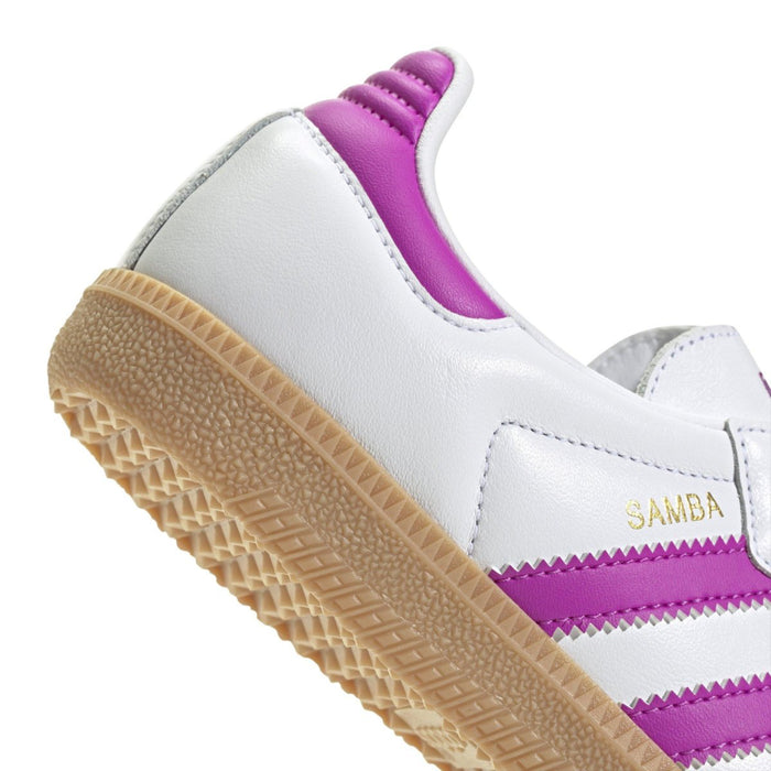 Adidas Kid's (Preschool) Samba OG Cloud White/Purple Burst/Gum - 1084911 - Tip Top Shoes of New York