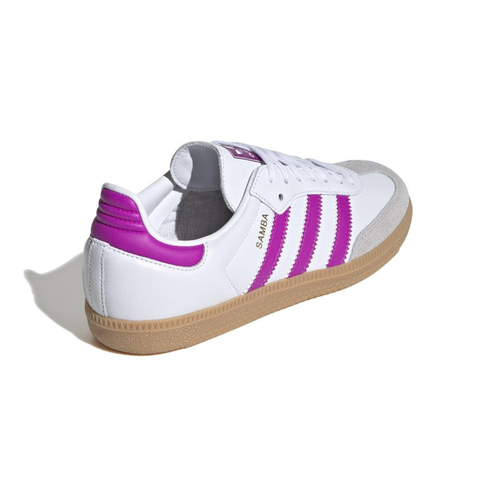 Adidas Kid's (Preschool) Samba OG Cloud White/Purple Burst/Gum - 1084911 - Tip Top Shoes of New York