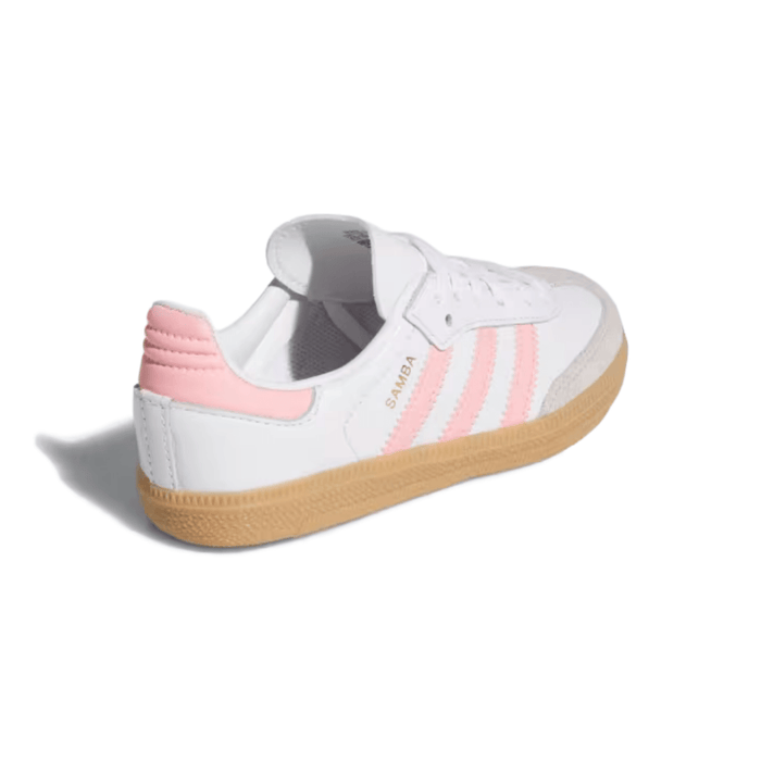 Adidas Kid's (Preschool) Samba OG Cloud White/Semi Pink Spark/Gum - 1090402 - Tip Top Shoes of New York