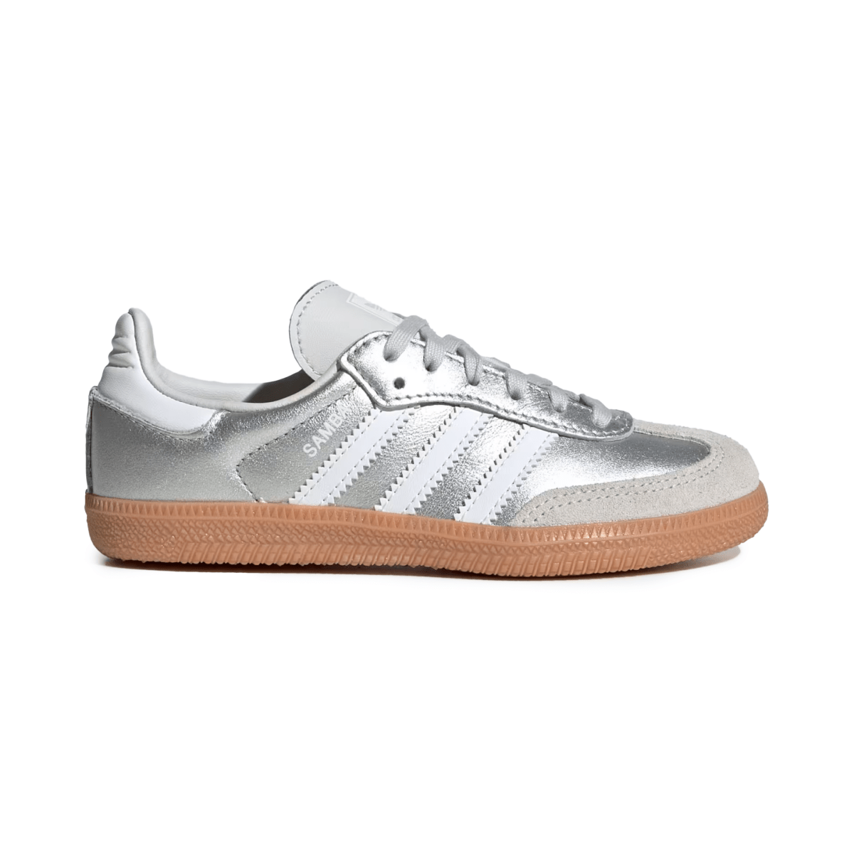 Adidas Kids (Preschool) Samba OG Silver Metallic/Cloud White/Gum - 1108435 - Tip Top Shoes of New York