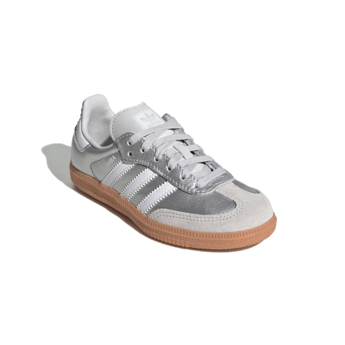 Adidas Kids (Preschool) Samba OG Silver Metallic/Cloud White/Gum - 1108435 - Tip Top Shoes of New York