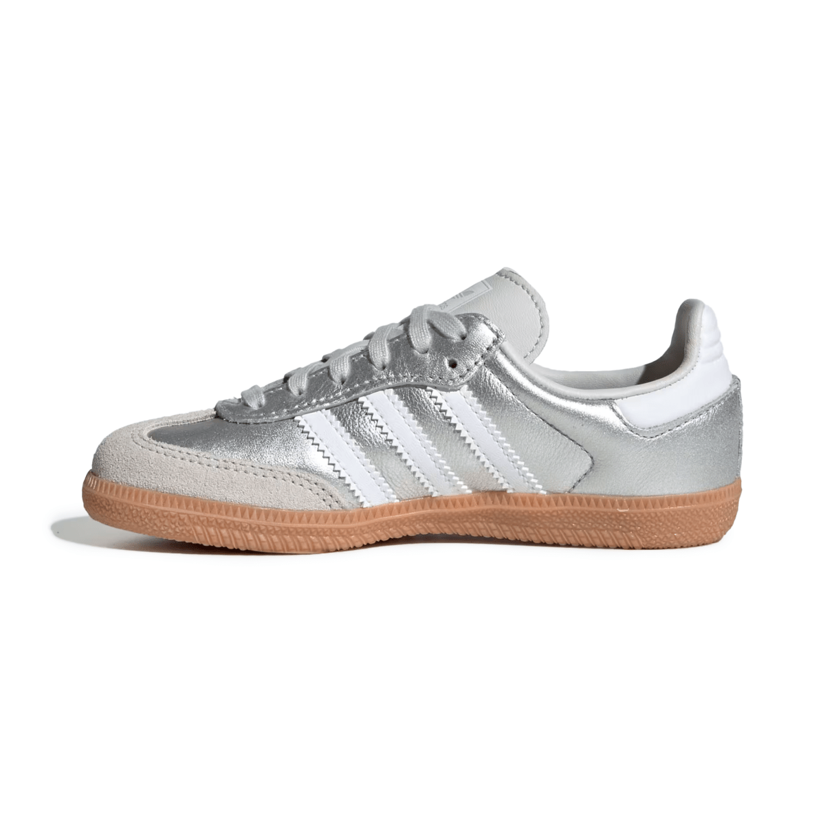 Adidas Kids (Preschool) Samba OG Silver Metallic/Cloud White/Gum - 1108435 - Tip Top Shoes of New York