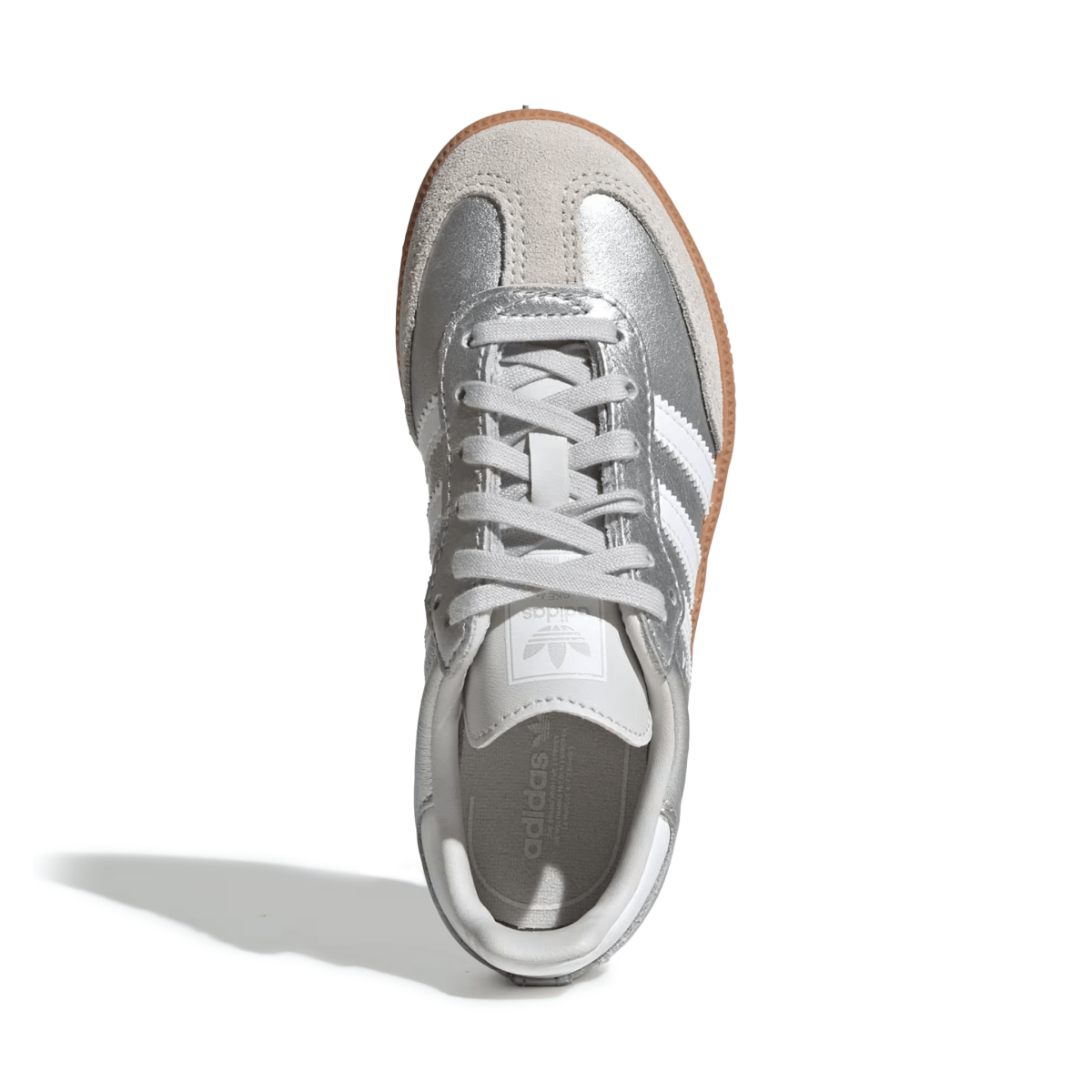Adidas Kids (Preschool) Samba OG Silver Metallic/Cloud White/Gum - 1108435 - Tip Top Shoes of New York