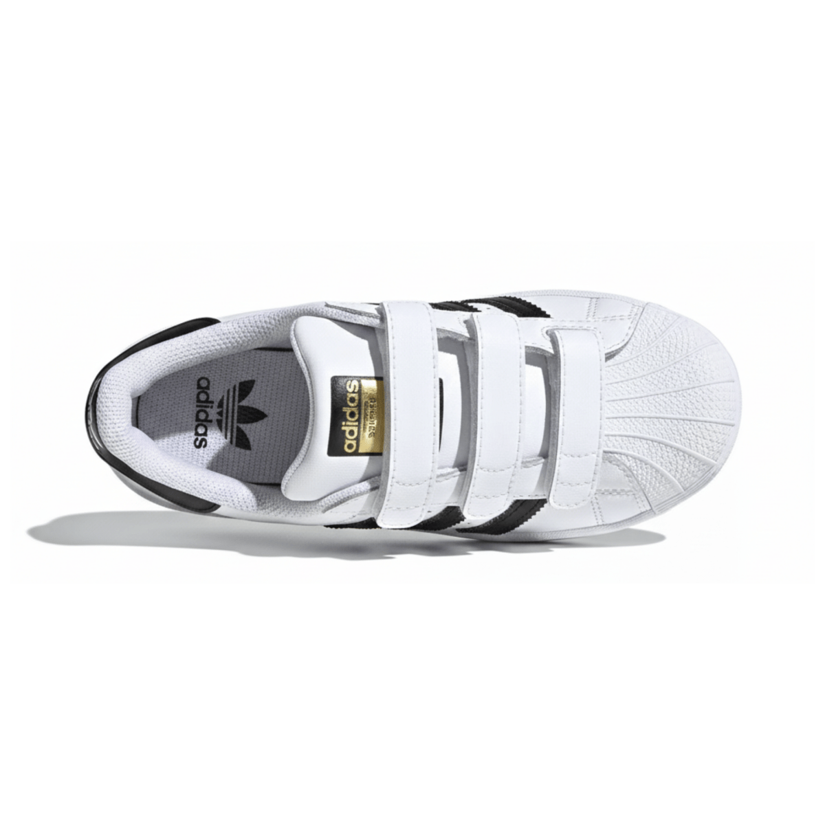 adidas Superstar Kids Velcro Shoes - White/Black - 3 adidas Superstar Kids Velcro Shoes - White/Black - 3