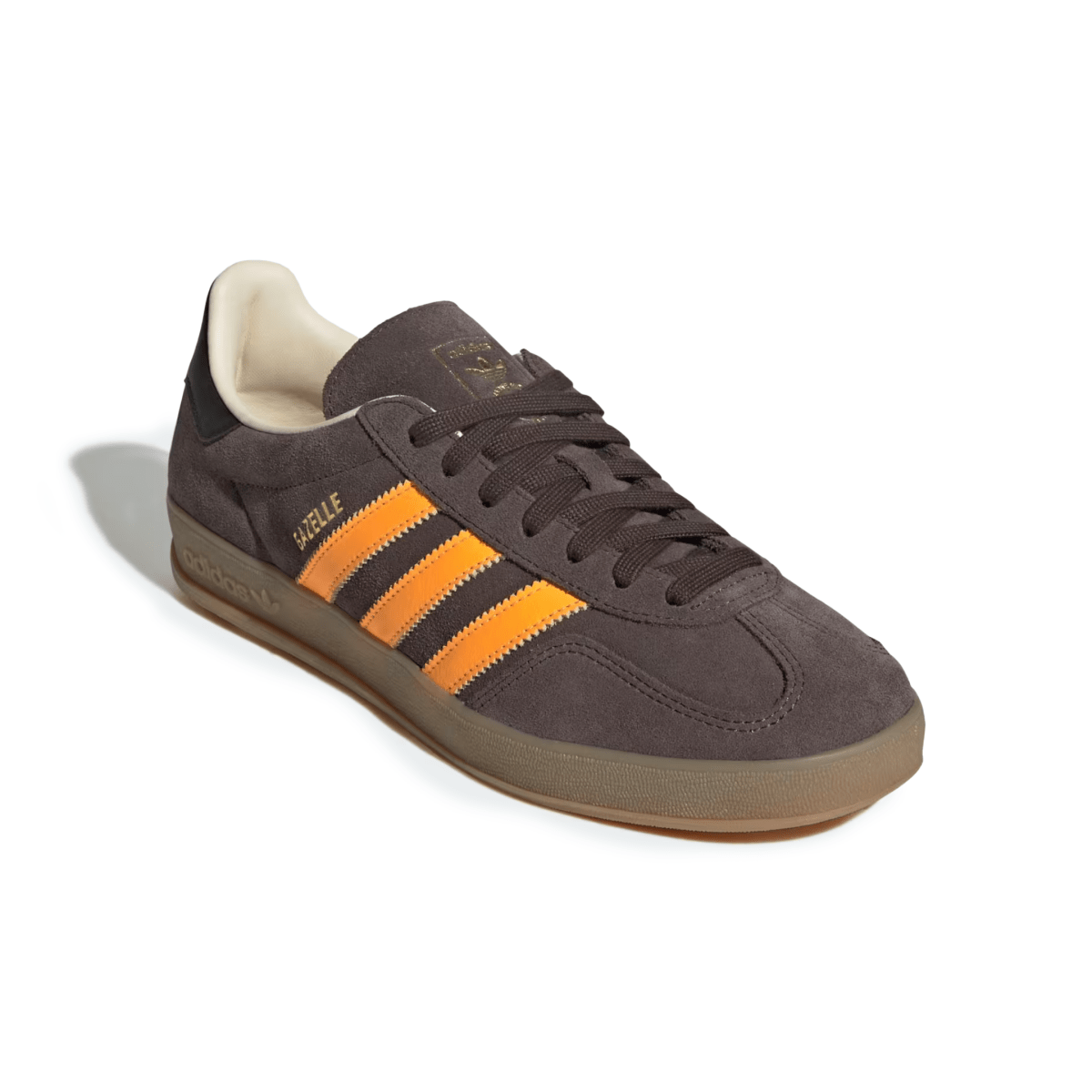 Adidas Men's Gazelle Indoor Brown/Lucid Tangerine/Wonder White - 11030244 - Tip Top Shoes of New York