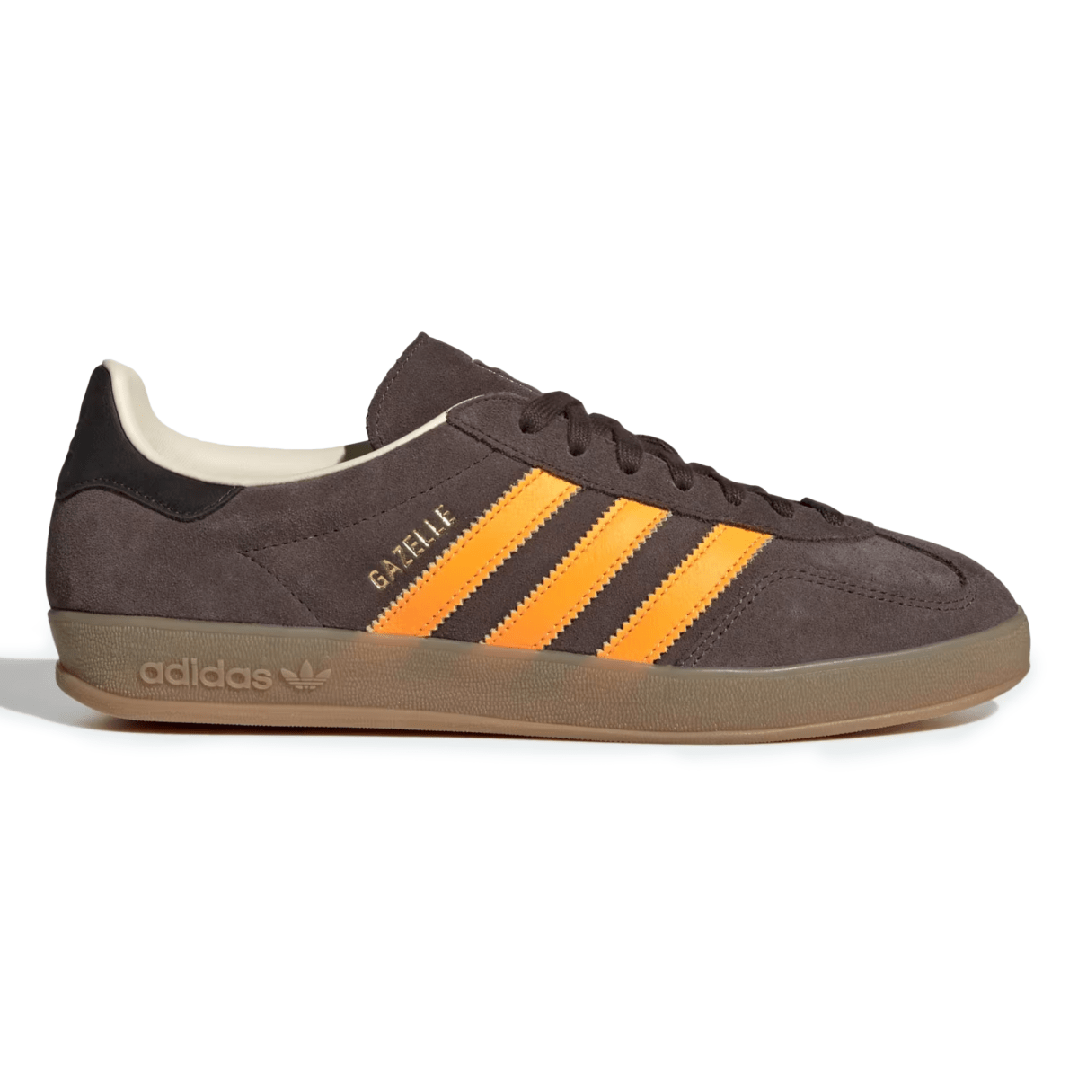 Adidas Men's Gazelle Indoor Brown/Lucid Tangerine/Wonder White - 11030244 - Tip Top Shoes of New York